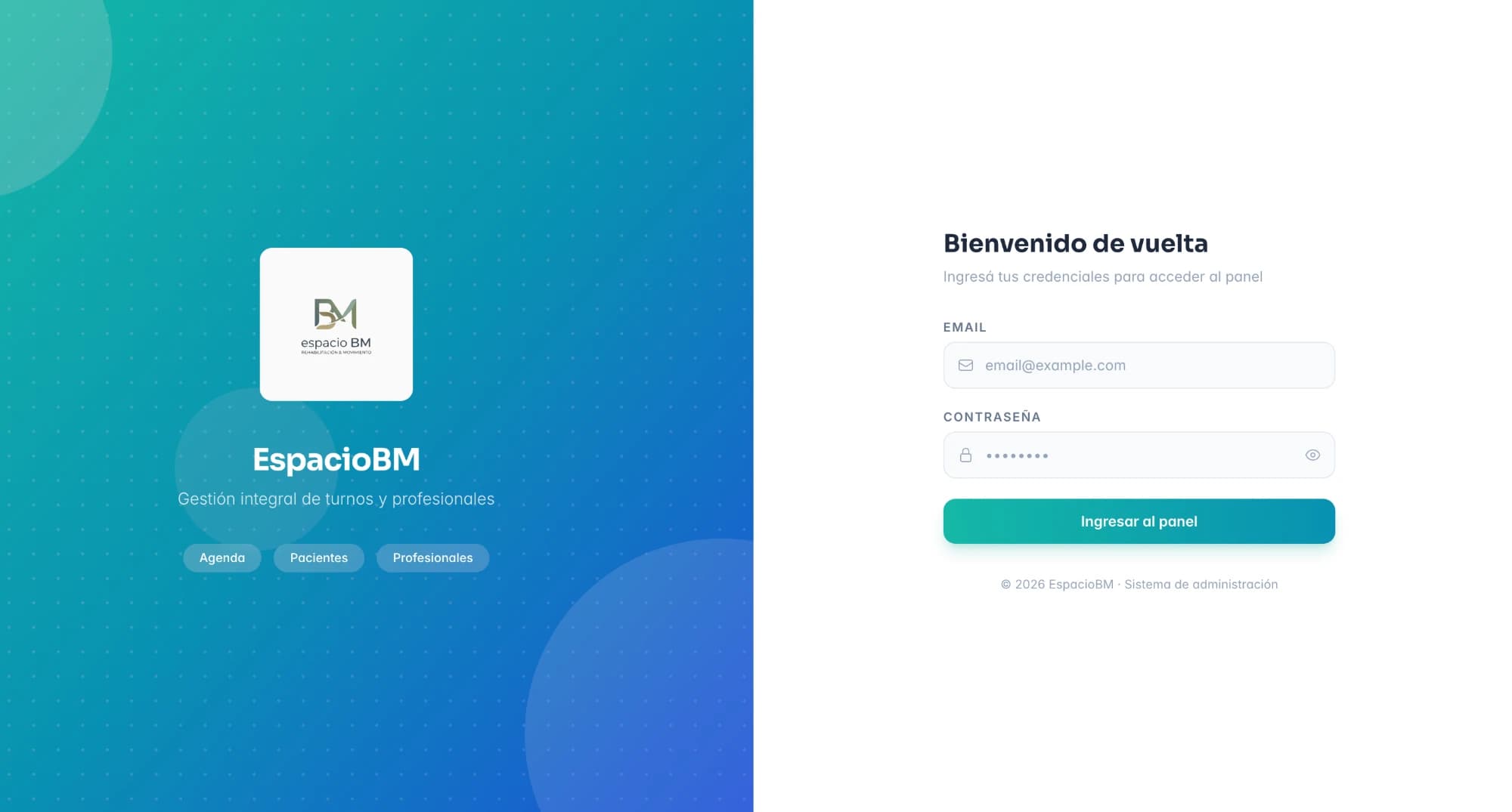 EspacioBM Admin
